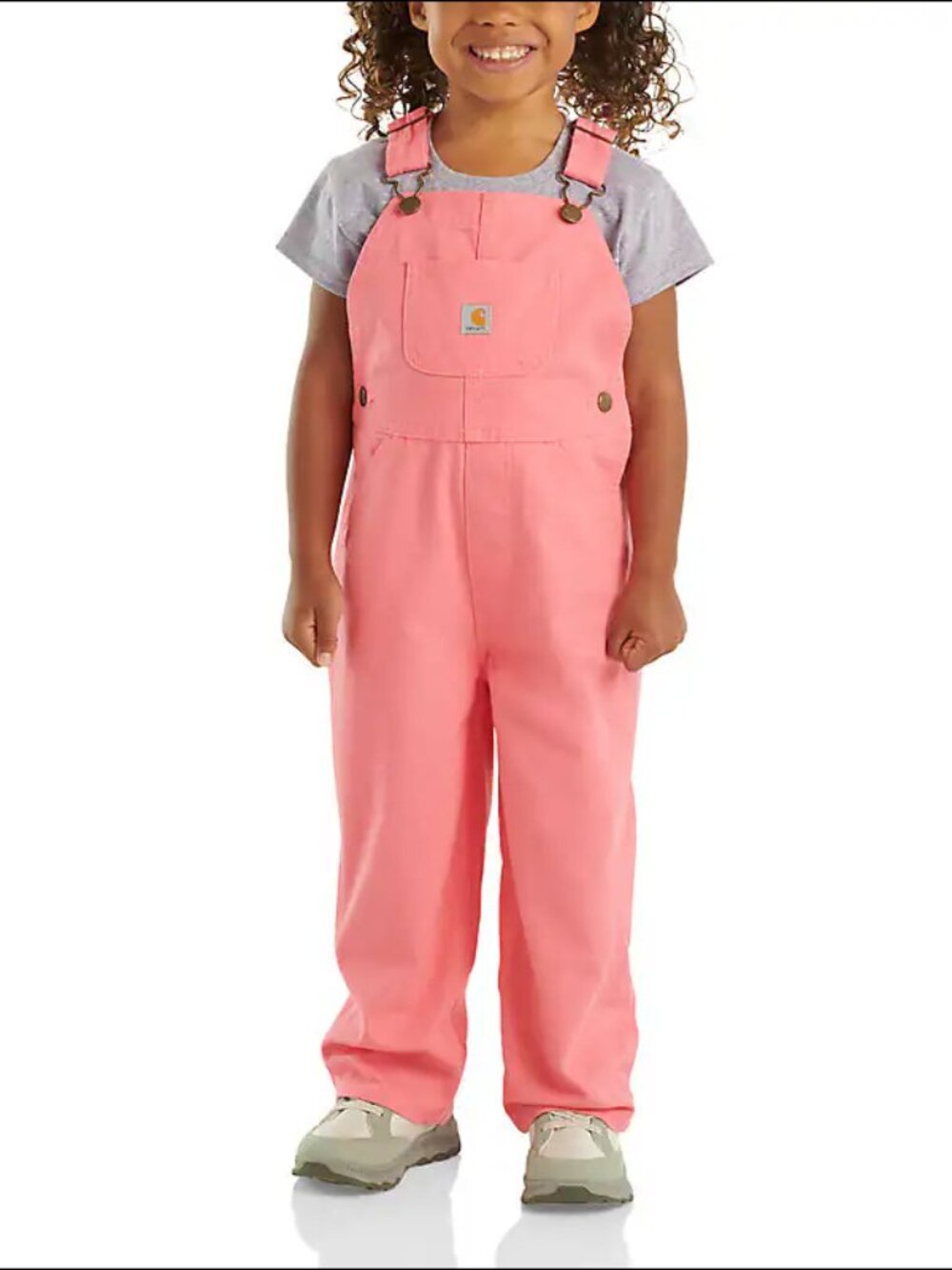 Girls pink Carhartt pink overalls size 18 mths